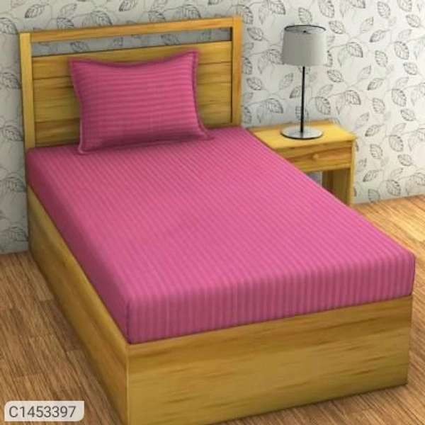Charmlook *Catalog Name:* Embossed Solid Microfiber Single Bedsheets Vol-3*Details:*Description - It has Set of 1 pc Single Bed Sheet with 1 Pc Pillow CoverFabric: MicrofiberDimension(L X W in inches); Bedsheet: 60 x 90 , Pillow Cover: 18 X 28Work: Embossed SolidThread Count: 140Product Weight (in gm): 700Packaging Dimensions (in cm): 30 x 25 x 5Designs(डिज़ाइन): 4💥 *FREE Shipping* (फ्री शि - Multicolour, standered