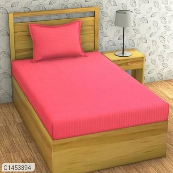 Charmlook *Catalog Name:* Embossed Solid Microfiber Single Bedsheets Vol-3*Details:*Description - It has Set of 1 pc Single Bed Sheet with 1 Pc Pillow CoverFabric: MicrofiberDimension(L X W in inches); Bedsheet: 60 x 90 , Pillow Cover: 18 X 28Work: Embossed SolidThread Count: 140Product Weight (in gm): 700Packaging Dimensions (in cm): 30 x 25 x 5Designs(डिज़ाइन): 4💥 *FREE Shipping* (फ्री शि - Multicolour, standered
