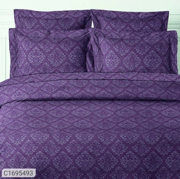 Charmlook *Catalog Name:* Floral Embossed Double Bedsheet Vol-2*Details:*Description: It has 1 Piece of Floral Embossed Double Bedsheet with 2 Pieces of Pillow CoversFabric: Italian Glace CottonDimension(L X W in inches); Bedsheet: 90 x 95, Pillow Cover: 18 X 28Work: Floral Embossed Thread Count: 140Product Weight (in gm): 850Packaging Dimensions (in cm): 30 x 25 x 6Designs(डिज़ाइन): 3💥 *FR - Multicolour, Standered
