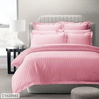 Charmlook *Catalog Name:* Striped Emboss Double Bedsheet Vol-2*Details:*Description: It Has 1 Piece of Double Bedsheet with 2 Pieces of Pillow CoversFabric: Microfiber With EmbossingDimension(L X W in inches); Bedsheet: 90 x 95, Pillow Cover: 17 X 27Work: Striped Thread Count: 140Product Weight (in gm): 600Packaging Dimensions (in cm): 31 x 25 x 4Designs(डिज़ाइन): 3💥 *FREE Shipping* (फ्री श - Multicolour, Standered