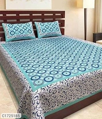 Stylolook *Catalog Name:* Comfort Cotton Printed Double Bedsheets Vol-1*Details:*Package Contains: It has 1 Piece of Kaam Goli Printed Double Bedsheets With 2 Pillow CoversFabric: CottonProduct Size : Bedsheet(L X W In Inch): 90 X 100, Pillow Cover (L X W In Inch): 17 X 27Work: PrintedThread Count: 254Product Weight: 800Package Dimension (L X B X H in cm): 26 x 23 X 8Designs(डिज़ाइन): 3💥 *F - Multicoloured, Standered