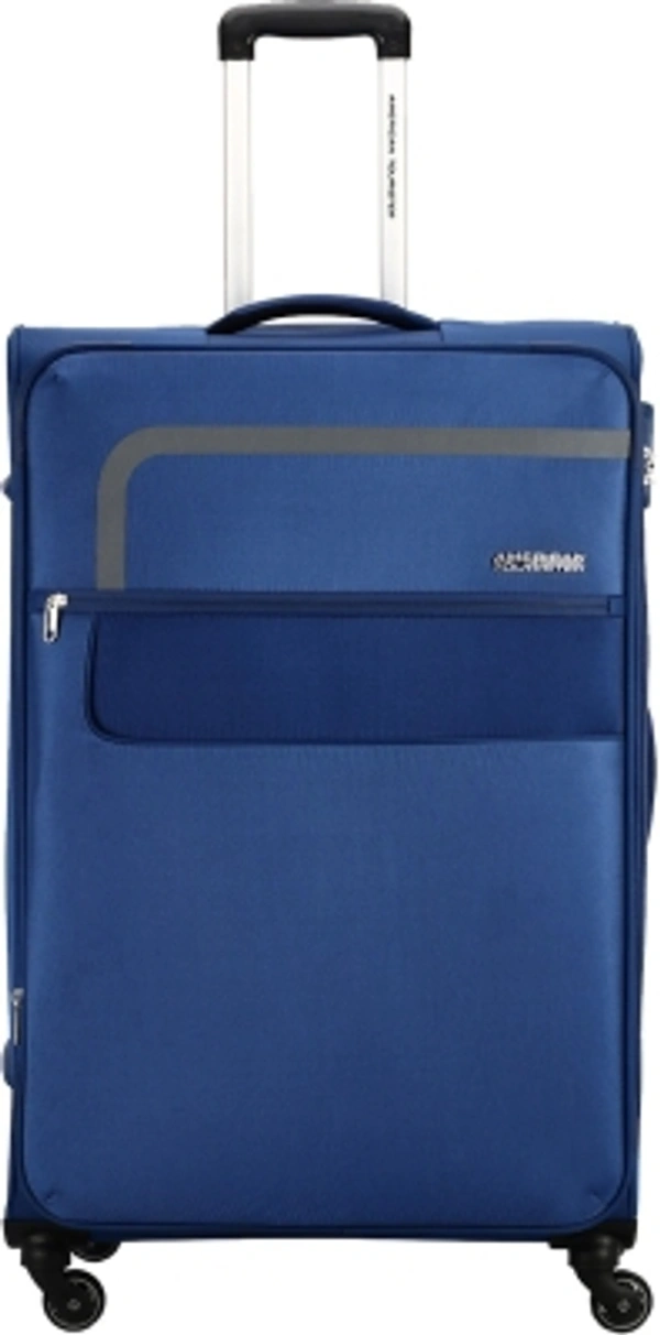 Stylolook America Tourist Ganeva Spinner 79 Cm Blue Expandable Check In Luggage 31 Inch - Navy Blue, Big