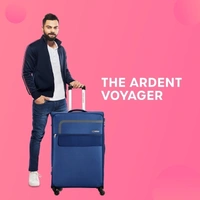 Stylolook America Tourist Ganeva Spinner 79 Cm Blue Expandable Check In Luggage 31 Inch - Navy Blue, Big