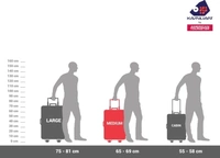 Stylolook Trolley Luggage Check In Luggage 27 Inch - Red, large