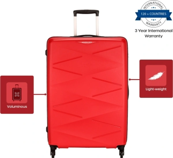 Stylolook Trolley Luggage Check In Luggage 27 Inch - Red, large