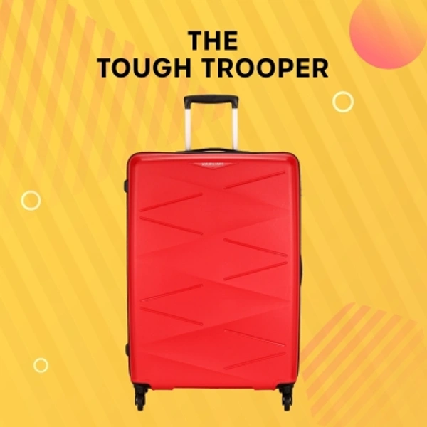 Stylolook Trolley Luggage Check In Luggage 27 Inch - Red, large
