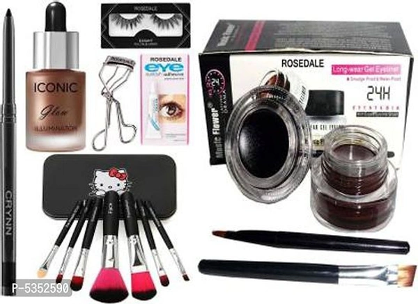 Charmlook Combo Of Cosmetic Accessories - Multicolour, Free