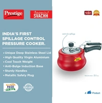 Prestige Naksara Stylo Pressure Cooke - Red, Free