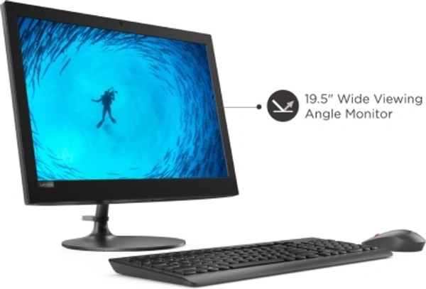 Lenovo Ideacentre Celeron Dual Core (4 GB DDR4/1 TB/Free DOS/19.5 Inch Screen/Ideacentre AIO 330-20IGM)Free DOSIntel Celeron Dual CoreHDD Capacity 1 TBRAM 4 GB DDR419.5 inCh Screen - Grey, standered