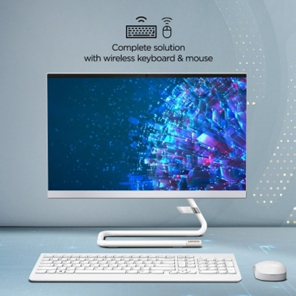 Lenovo Ideacentre Core i3 (10th Gen) (8 GB DDR4/1 TB/256 GB SSD/Windows 10 Home/21.5 Inch Screen/A340-22IWL) with MS OfficeWindows 10 HomeIntel Core i3 (10th Gen)HDD Capacity 1 TBRAM 8 GB DDR421.5 Inch DisplayMicrosoft Office Home and Student 20197 Days  - white, standered