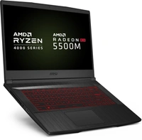 MSI Bravo 15 Ryzen 5 Hexa Core 4600H - (8 GB/512 GB SSD/Windows 10 Home/4 GB Graphics/AMD Radeon RX 5500M/60 Hz) Bravo 15 A4DDR-420IN Gaming Laptop15.6 inch Full HD LED Backlit IPS Display (60Hz Refresh Rate, 45%NTSC Color Gamut)Light Laptop without Optical Disk DrivePre-installed Genuine Windows 10 OS7  - Black, standered