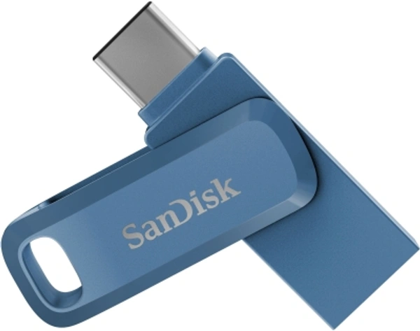 San Disk SanDisk Dual Drive Go 128 GB OTG DriveCapacity: 32 GB, 64 GB, 128 GB, 256 GB, 512 GBColor: Black, BlueUSB 3.1|128 GBPlasticFor Desktop Computer, Laptop, Mobile, TabletColor:Blue7 Days Replacement Policy,  - Grey light, standerd
