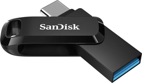 San Disk SanDisk Dual Drive Go 128 GB OTG DriveCapacity: 32 GB, 64 GB, 128 GB, 256 GB, 512 GBColor: Black, BlueUSB 3.1|128 GBPlasticFor Desktop Computer, Laptop, Mobile, TabletColor:Blue7 Days Replacement Policy,  - Grey light, standerd