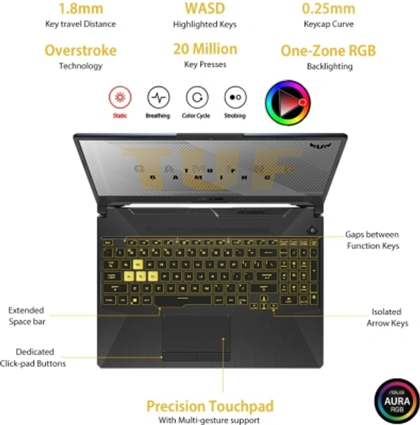ASUS TUF Gaming A17 Ryzen 7 Octa Core 4800H - (16 GB/1 TB HDD/256 GB SSD/Windows 10 Home/6 GB Graphics/NVIDIA GeForce GTX 1660 Ti/120 Hz) FA706IU-H7220T Gaming LaptopNVIDIA GeForce GTX 1660 Ti17.3 inch Full HD LED Backlit Anti-glare IPS-Level Display (250 nits Brightness, 800:1 Contrast, 45% NTSC, 67% sRGB, 50% Adobe, 170/170 Viewing Angle, 120 Hz Refresh Rate, 16:9 Aspect Ratio)Li - Black, king