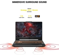 ASUS TUF Gaming A17 Ryzen 7 Octa Core 4800H - (16 GB/1 TB HDD/256 GB SSD/Windows 10 Home/6 GB Graphics/NVIDIA GeForce GTX 1660 Ti/120 Hz) FA706IU-H7220T Gaming LaptopNVIDIA GeForce GTX 1660 Ti17.3 inch Full HD LED Backlit Anti-glare IPS-Level Display (250 nits Brightness, 800:1 Contrast, 45% NTSC, 67% sRGB, 50% Adobe, 170/170 Viewing Angle, 120 Hz Refresh Rate, 16:9 Aspect Ratio)Li - Black, king