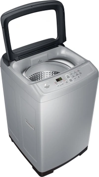 Samsung SAMSUNG 6.5 kg Diamond Drum feature Fully Automatic Top Load SilverColor: Imperial Silver, Silver, Sparkling Grey, Imperial SilverCapacity: 6.2 kg, 6.5 kg, 7 kg, 7.5 kgStar Rating: 3, Non-RatedFully Automatic Top Load Washing Machines are ergonomically friendly and provide great wash quality680 rpm  : Higher the spin speed, lower the drying time3 Star Rating6.5 kg10 Days Replacemen - white, standered