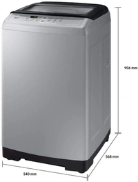 Samsung SAMSUNG 6.5 kg Diamond Drum feature Fully Automatic Top Load SilverColor: Imperial Silver, Silver, Sparkling Grey, Imperial SilverCapacity: 6.2 kg, 6.5 kg, 7 kg, 7.5 kgStar Rating: 3, Non-RatedFully Automatic Top Load Washing Machines are ergonomically friendly and provide great wash quality680 rpm  : Higher the spin speed, lower the drying time3 Star Rating6.5 kg10 Days Replacemen - white, standered