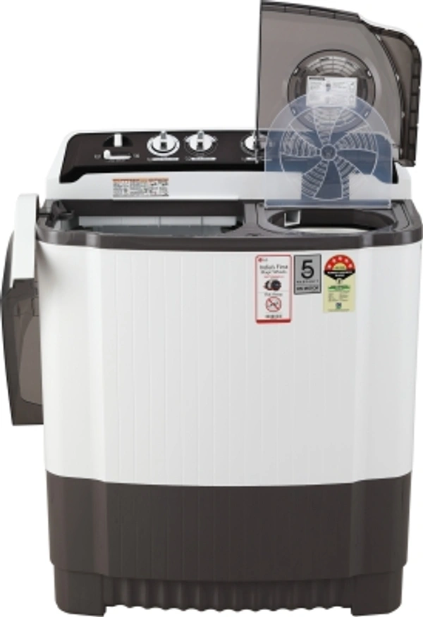 LG 8kg LG 8 kg 5 Star Rating Semi Automatic Top Load Grey, WhiteColor: Dark Gray, PurpleSemi Automatic Top Load1350 rpm  : Higher the spin speed, lower the drying timeNumber of wash programs - 45 Star Rating8 kg10 Days Replacement Policy, No questions asked. - Multicoulor, standered