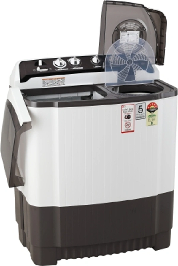 LG 8kg LG 8 kg 5 Star Rating Semi Automatic Top Load Grey, WhiteColor: Dark Gray, PurpleSemi Automatic Top Load1350 rpm  : Higher the spin speed, lower the drying timeNumber of wash programs - 45 Star Rating8 kg10 Days Replacement Policy, No questions asked. - Multicoulor, standered