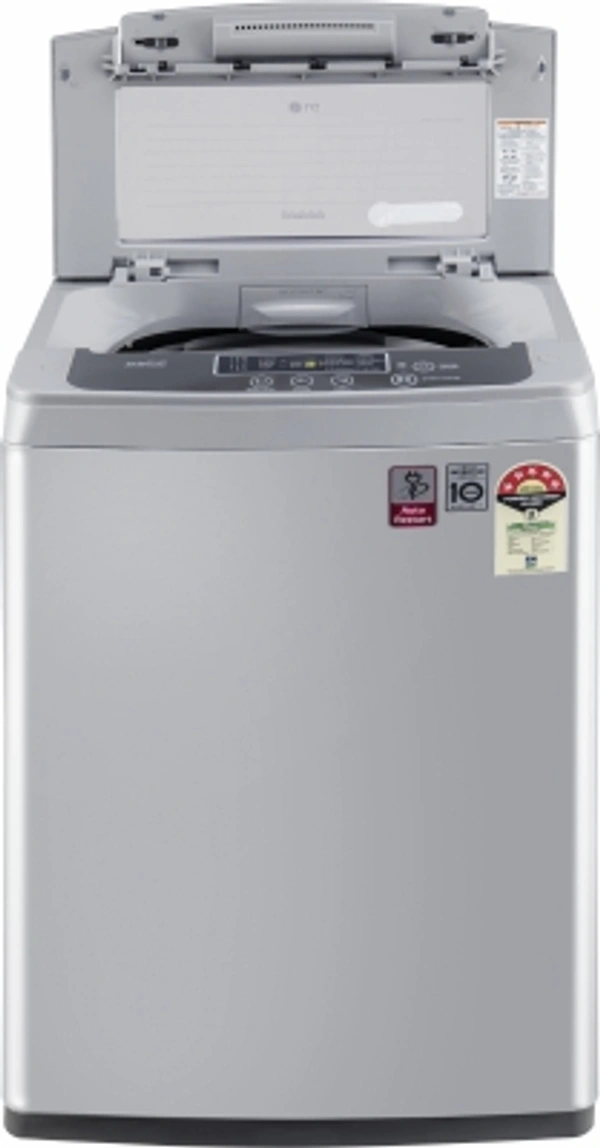 लग6.5Kg LG 6.5 kg 5 Star Inverter Fully Automatic Top Load SilverFully Automatic Top Load Washing Machines are ergonomically friendly and provide great wash quality780 rpm  : Higher the spin speed, lower the drying time5 Star Rating6.5 kg10 Days Replacement Policy, No questions asked. - Light Grey, standered