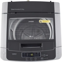 लग6.5Kg LG 6.5 kg 5 Star Inverter Fully Automatic Top Load SilverFully Automatic Top Load Washing Machines are ergonomically friendly and provide great wash quality780 rpm  : Higher the spin speed, lower the drying time5 Star Rating6.5 kg10 Days Replacement Policy, No questions asked. - Light Grey, standered