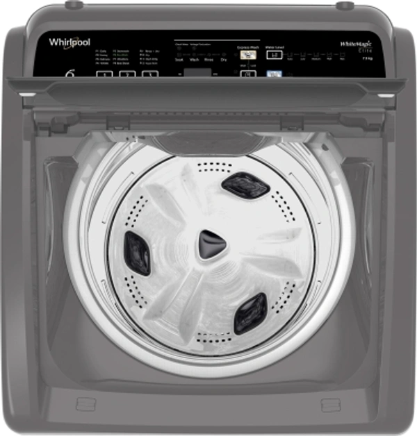 Whilpool 7.5 Kg Whirlpool 7.5 kg 5 Star, Hard Water wash Fully Automatic Top Load GreyColor: Full Body wine, Grey, wine (L3)Capacity: 7 kg, 7.5 kgFully Automatic Top Load Washing Machines are ergonomically friendly and provide great wash quality740 rpm  : Higher the spin speed, lower the drying timeNumber of wash programs - 125 Star Rating7.5 kg10 Days Replacement Policy, No questions asked. - light Grey, standered