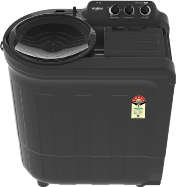 Whirlpool 7.5 Kg Whirlpool 7.5 kg 5 Star, Ace Wash Station Semi Automatic Top Load GreyColor: Coral Red, Grey Dazzle, Tulip PinkCapacity: 7.2 kg, 7.5 kg, 8.2 kgStar Rating: 5, Non-RatedSemi Automatic Top Load1400 rpm  : Higher the spin speed, lower the drying timeNumber of wash programs - 35 Star Rating7.5 kg10 Days Replacement Policy, No questions asked.Hurry, Only 4 left! - Dark Grey, standered