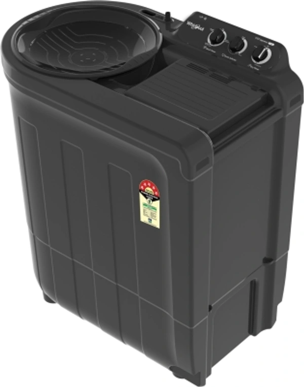 Whirlpool 7.5 Kg Whirlpool 7.5 kg 5 Star, Ace Wash Station Semi Automatic Top Load GreyColor: Coral Red, Grey Dazzle, Tulip PinkCapacity: 7.2 kg, 7.5 kg, 8.2 kgStar Rating: 5, Non-RatedSemi Automatic Top Load1400 rpm  : Higher the spin speed, lower the drying timeNumber of wash programs - 35 Star Rating7.5 kg10 Days Replacement Policy, No questions asked.Hurry, Only 4 left! - Dark Grey, standered