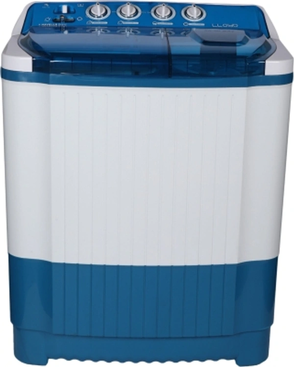 Lioyd 8kg Semi Auto Lloyd 8 kg Semi Automatic Top Load Blue, WhiteSemi Automatic Top Load1300 rpm  : Higher the spin speed, lower the drying timeNumber of wash programs - 45 Star Rating8 kg10 Days Replacement Policy, No questions asked. - Multicoulor, standered