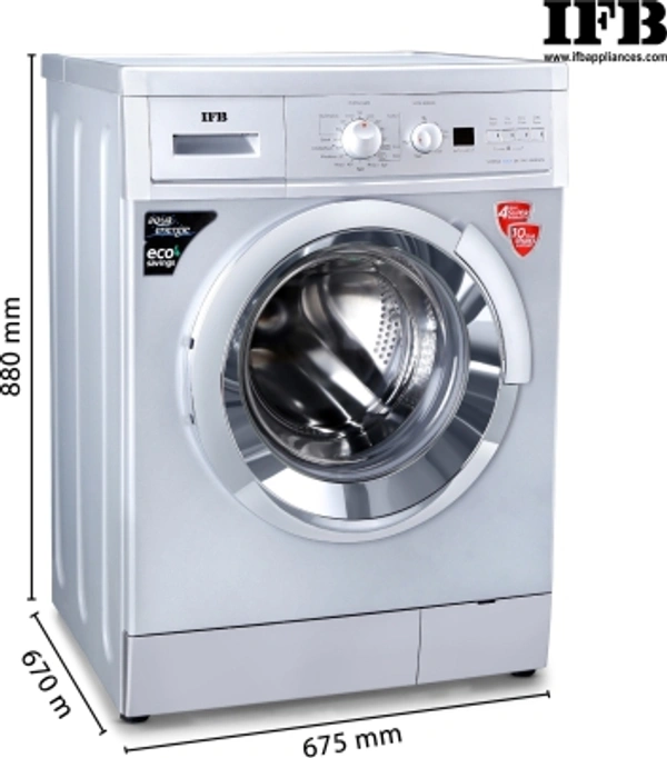 IFB 7 Kg IFB 7 kg 2D Wash, Self Diagnosis Fully Automatic Front Load with In-built Heater SilverColor: Silver, Silver, Chrome, WhiteCapacity: 6 kg, 7 kg, 8 kgStar Rating: 5, Non-RatedFully Automatic Front Load Washing Machines have Great Wash Quality with very less running cost1000 rpm  : Higher the spin speed, lower the drying timeNumber of wash programs - 157 kg10 Days Replacement Policy, - white, king