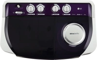 लग 8 Kg 5 Star Semi Auto LG 8 kg 5 star Semi Automatic Top Load Purple, WhiteColor: Dark Gray, PurpleSemi Automatic Top Load1350 rpm  : Higher the spin speed, lower the drying timeNumber of wash programs - 45 Star Rating8 kg10 Days Replacement Policy, No questions asked. - white, standered