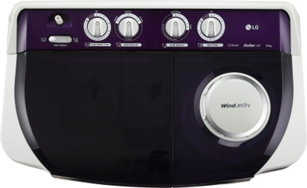 लग 8 Kg 5 Star Semi Auto LG 8 kg 5 star Semi Automatic Top Load Purple, WhiteColor: Dark Gray, PurpleSemi Automatic Top Load1350 rpm  : Higher the spin speed, lower the drying timeNumber of wash programs - 45 Star Rating8 kg10 Days Replacement Policy, No questions asked. - white, standered