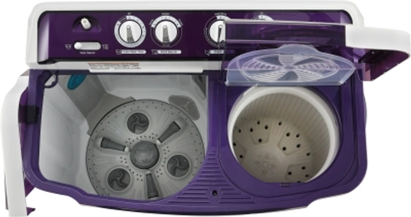 लग 8 Kg 5 Star Semi Auto LG 8 kg 5 star Semi Automatic Top Load Purple, WhiteColor: Dark Gray, PurpleSemi Automatic Top Load1350 rpm  : Higher the spin speed, lower the drying timeNumber of wash programs - 45 Star Rating8 kg10 Days Replacement Policy, No questions asked. - white, standered