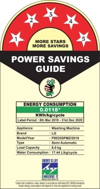 लग 8 Kg 5 Star Semi Auto LG 8 kg 5 star Semi Automatic Top Load Purple, WhiteColor: Dark Gray, PurpleSemi Automatic Top Load1350 rpm  : Higher the spin speed, lower the drying timeNumber of wash programs - 45 Star Rating8 kg10 Days Replacement Policy, No questions asked. - white, standered