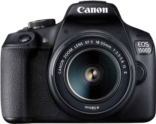 Canon EOS 1500D DSLR Camera Body+ 18-55 mm IS II LensEffective Pixels: 24.1 MPSensor Type: CMOSWiFi Available1080p recording at 30p7 Days Replacement Policy, No questions asked.Hurry, Only 5 left! - Black, standered