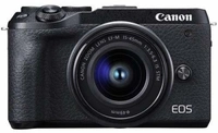 Canon m 6 Canon M6 Mark II Mirrorless Camera with 15-45 lensEffective Pixels: 32.5 MPSensor Type: CMOSWiFi Available4K7 Days Replacement Policy, No questions asked. - Black, standered
