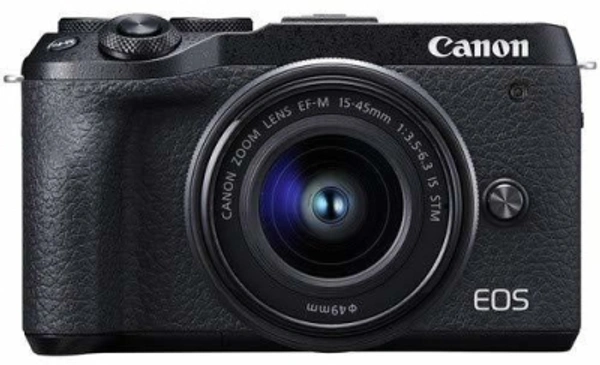 Canon m 6 Canon M6 Mark II Mirrorless Camera with 15-45 lensEffective Pixels: 32.5 MPSensor Type: CMOSWiFi Available4K7 Days Replacement Policy, No questions asked. - Black, standered
