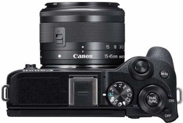 Canon m 6 Canon M6 Mark II Mirrorless Camera with 15-45 lensEffective Pixels: 32.5 MPSensor Type: CMOSWiFi Available4K7 Days Replacement Policy, No questions asked. - Black, standered