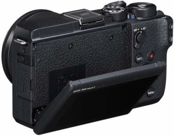 Canon m 6 Canon M6 Mark II Mirrorless Camera with 15-45 lensEffective Pixels: 32.5 MPSensor Type: CMOSWiFi Available4K7 Days Replacement Policy, No questions asked. - Black, standered