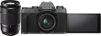 Fujifilm X Series FUJIFILM X Series X-T200 Mirrorless Camera Body with 15-45 mm + 50-230 mm Dual Lens KitVariant: Body with 15-45 mm + 50-230 mm Dual Lens Kit, Body with 15-45 mm LensColor: Black, Black, Grey, Gold, Grey, SilverEffective Pixels: 24.2 MPSensor Type: CMOSWiFi Available4K7 Days Replacement Policy, No questions asked.Hurry, Only 6 left! - Black, standered