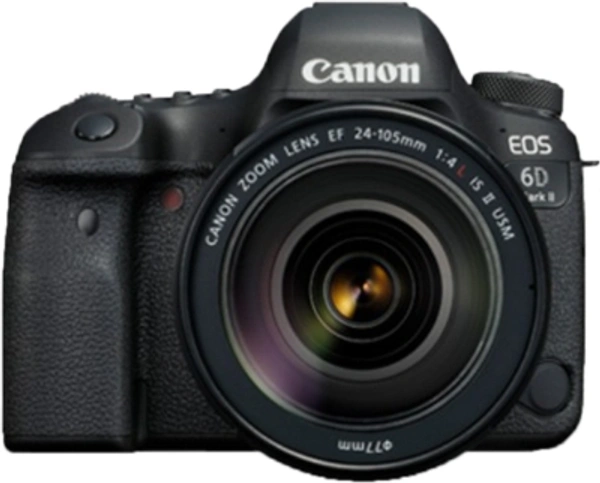 Canon EOS 6D Mark II DSLR Camera Body with Single Lens: EF24-105mm f/4L IS II USMEffective Pixels: 26.2 MPSensor Type: CMOS1080p at 60p + Time-Lapse7 Days Replacement Policy, No questions asked.Hurry, Only 1 left! - Black, standered