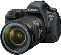 Canon EOS 6D Mark II DSLR Camera Body with Single Lens: EF24-105mm f/4L IS II USMEffective Pixels: 26.2 MPSensor Type: CMOS1080p at 60p + Time-Lapse7 Days Replacement Policy, No questions asked.Hurry, Only 1 left! - Black, standered