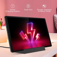 Lenovo Smart Tab M10 FHD Plus (2nd Gen) with Google Assistant 4 GB RAM 128 GB ROM 10.3 inch with Wi-Fi+4G Tablet (Iron Grey)Connectivity: Wi-Fi+4GStorage: 128 GB4 GB RAM | 128 GB ROM | Expandable Upto 256 GB26.16 cm (10.3 inch) Full HD Display8 MP Primary Camera | 5 MP FrontAndroid 10.0 (Pie) | Battery: 5000 mAhProcessor: MediaTek Helio P22T Octa Core (4 x A53 at 2.3 GHz, 4 x A53 a - Black, standered