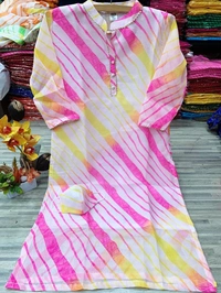 Stylolook Wholesale Deal Only 🥀Kota Chex Ladies Kurty - Multicoulor, All
