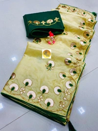 Stylolook Whoalsale Deal Only 🥀Rakhi Dhamaka Partyware Saree - Multicoulor, Free