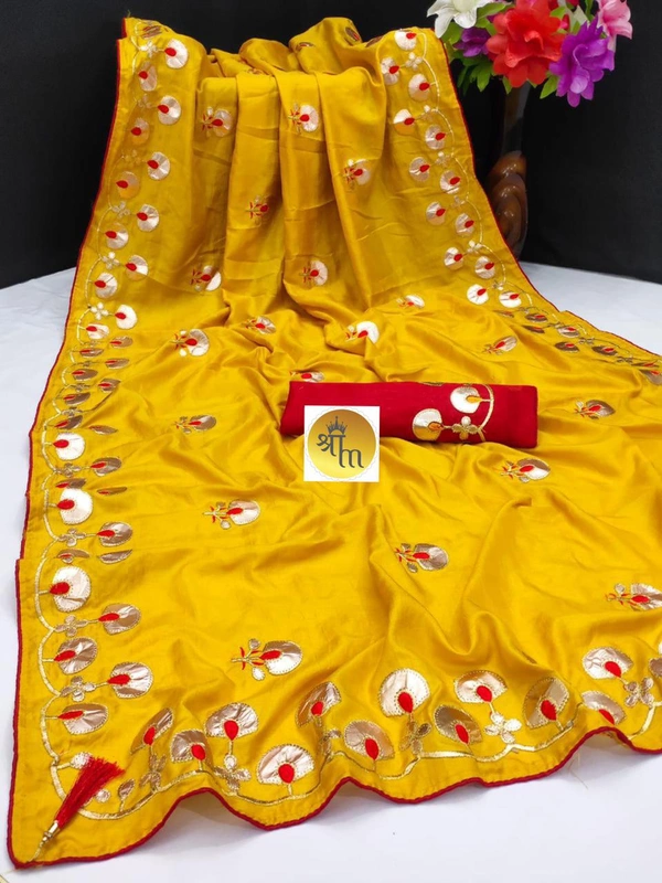 Stylolook Whoalsale Deal Only 🥀Rakhi Dhamaka Partyware Saree - Multicoulor, Free
