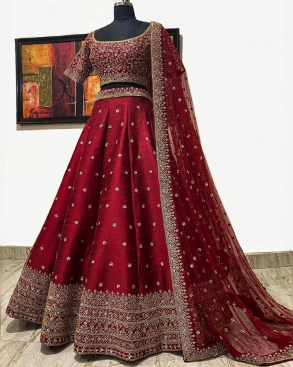 Stylolook Online Payment 🌹 VIP Lehanga Cholli - Red, Free