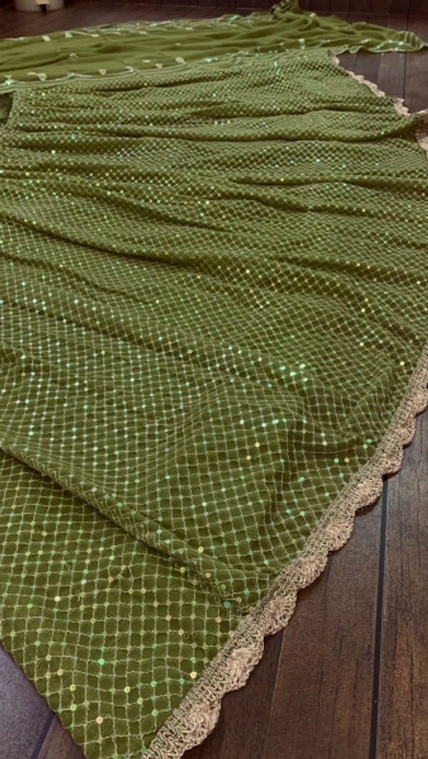 Stylolook Online Payment 🌹 Partyware Lehanga Cholli - Light Green, Free