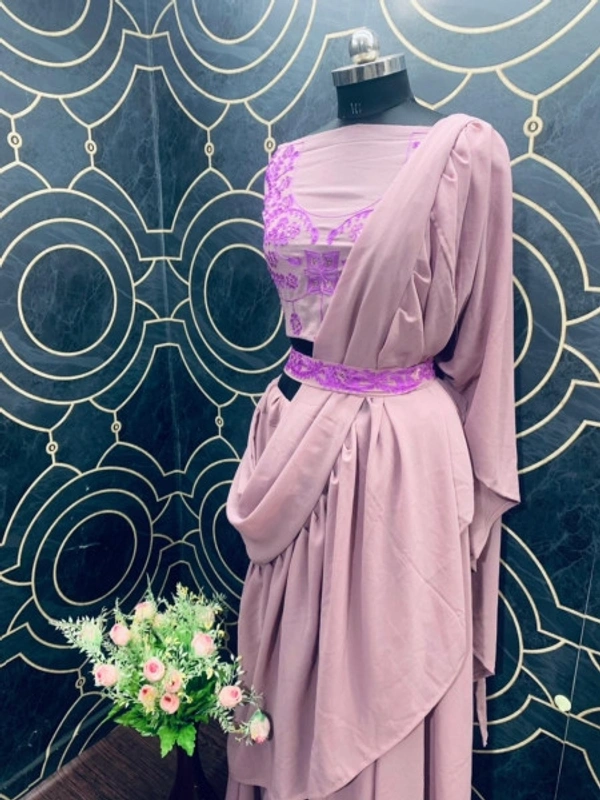 Stylolook Online Payment 🌹 Stylo Lehanga Cholli - light violet, Free
