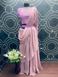 Stylolook Online Payment 🌹 Stylo Lehanga Cholli - light violet, Free